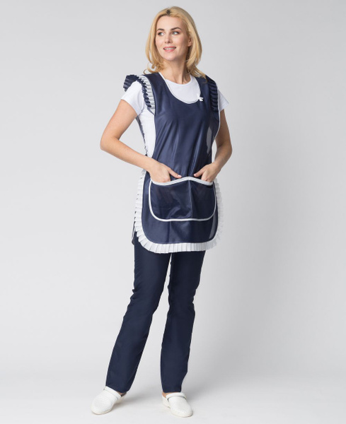 Фартук-сарафан (тк.Нейлон), синий - купить с доставкой по выгодным ...