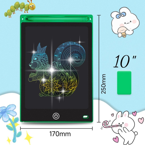 Цветной Графический LCD планшет для рисования детский со стилусом ...