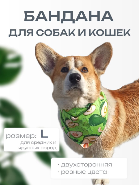 Бандана для собак, двухсторонняя, для крупных и средних пород - купить ...