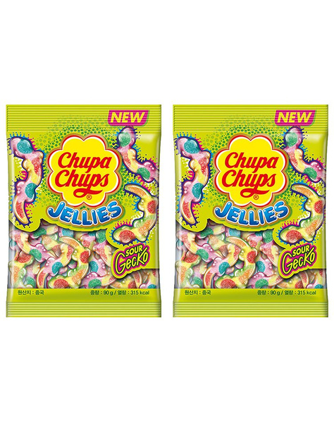 Мармелад Chupa Chups Sour Gecko / Кислый геккон, 2 уп по 90 гр - купить ...