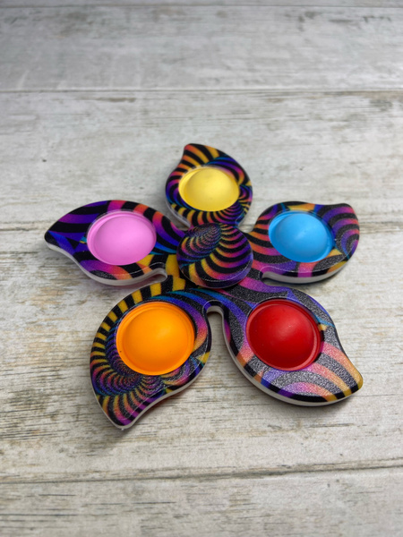 Спиннер Симпл Димпл цветок фиолетовый - купить с доставкой по выгодным ...