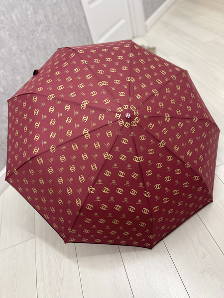 Зонт Chanel, бордовый купить по низкой цене в интернет-магазине OZON ...