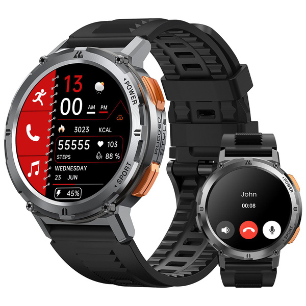 Купить смарт-часы Kospet TANK T2 Военный AMOLED дисплей 5ATM IP69K ...