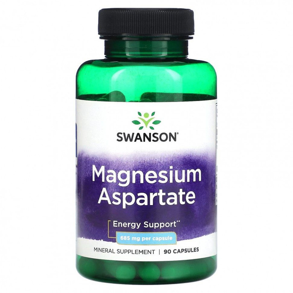 Аспартат магния, Swanson Magnesium Aspartate 685 мг 90 капсул - купить ...