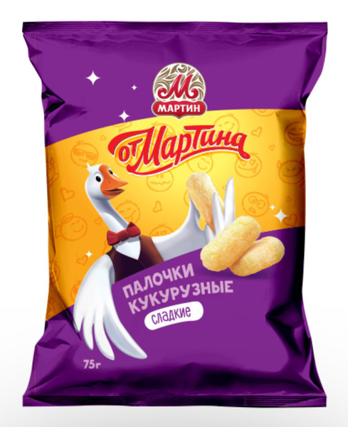 Кукурузные палочки со вкусом ванили 75г. - купить с доставкой по ...
