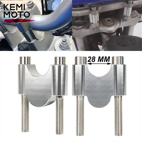 7/8" 28 мм, Зажим для руля мотоцикла / Зажим для крепления стойки руля ...