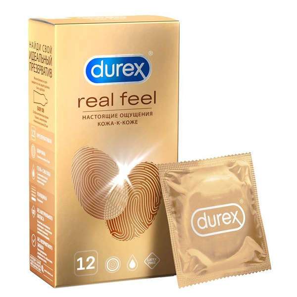 Презервативы Durex Real Feel для естественных ощущений безлатексные ...