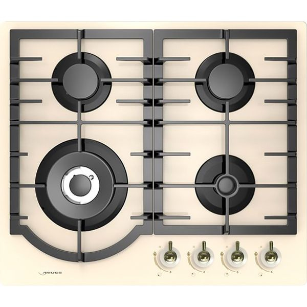 Встраиваемая газовая панель Midea MG647TRI-B, 4 газовые конфорки, 1 ...