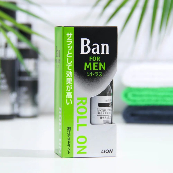 LION Ban-Roll-On Мужской дезодорант-антиперспирант 24 часа, с легким ...