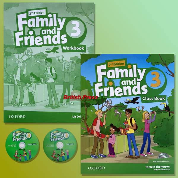 Family and Friends 3, Class Book, Workbook + CD ( учебник, раб.тетрадь ...