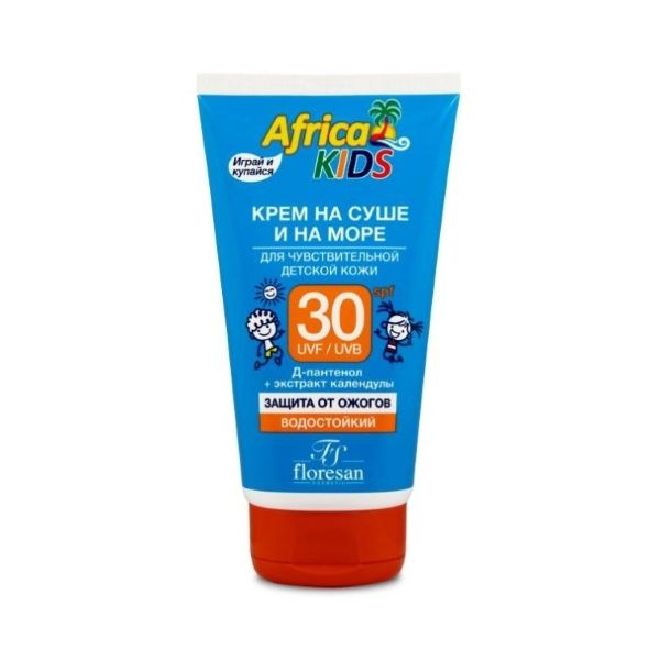 Крем на суше и на море для чувствительной детской кожи "Африка кидс ...