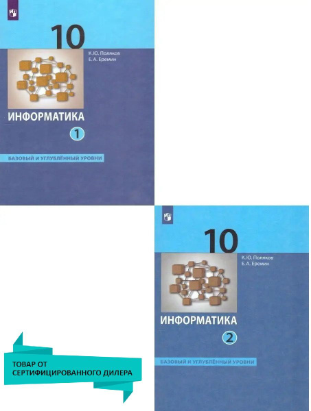 Информатика 10 класс. Базовый и углубленный уровни. Комплект в 2-х ...