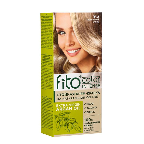 Стойкая крем-краска для волос Fito color intense тон 9.3 пшеничный ...