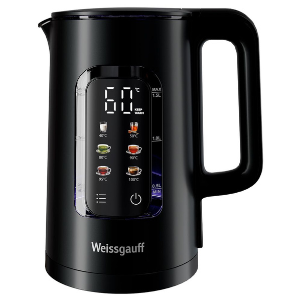 Weissgauff Электрический чайник WK 1500 Db Touch BodyCool (Модель 2024 ...