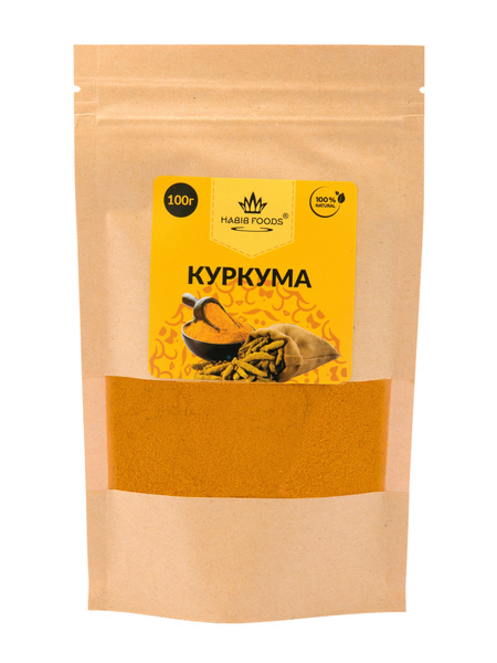 Куркума 100% настоящая "HABIB FOODS",100 гр - купить с доставкой по ...