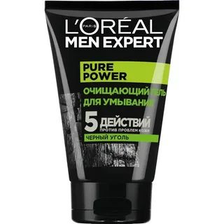 Loreal Paris Men Expert Charcoal 100 мл Мужской гель для умывания лица ...