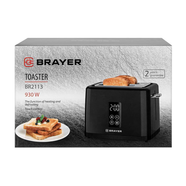 Электронные Кухонные весы BRAYER Тостер Brayer BR2113 черный купить по ...