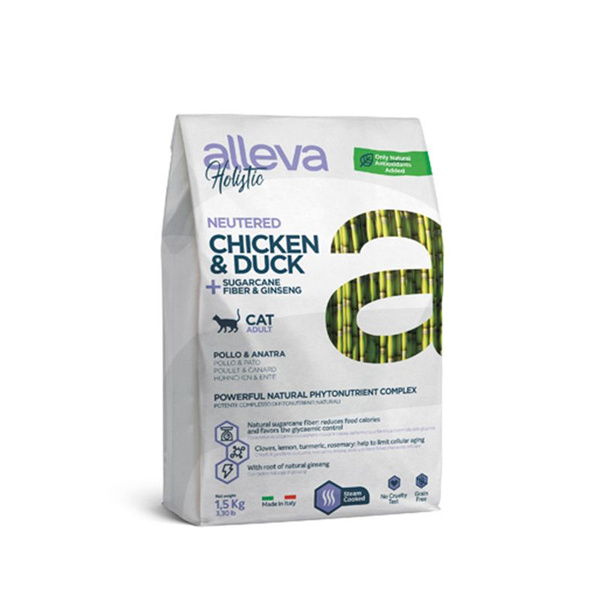 Корм Аллева Холистик для кастрированных котов и стерилизованных кошек ...