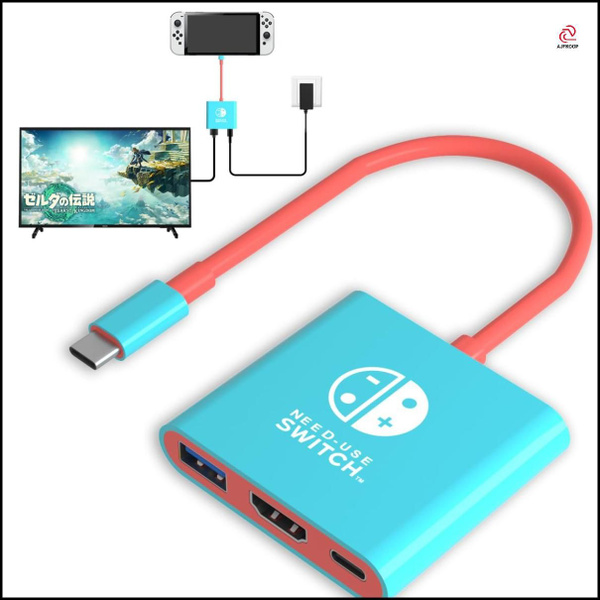 Характеристики Многопортовый адаптер Nintendo Switch, 3-в-1 Type-C Hub ...