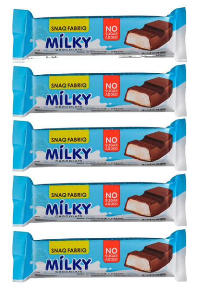 Шоколад Snaqfabriq Milky Chocolate со сливочной начинкой (без сахара) 5 ...