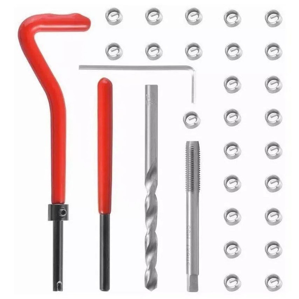 Набор для восстановления резьбы М6х1мм, 30 предметов. - купить с ...