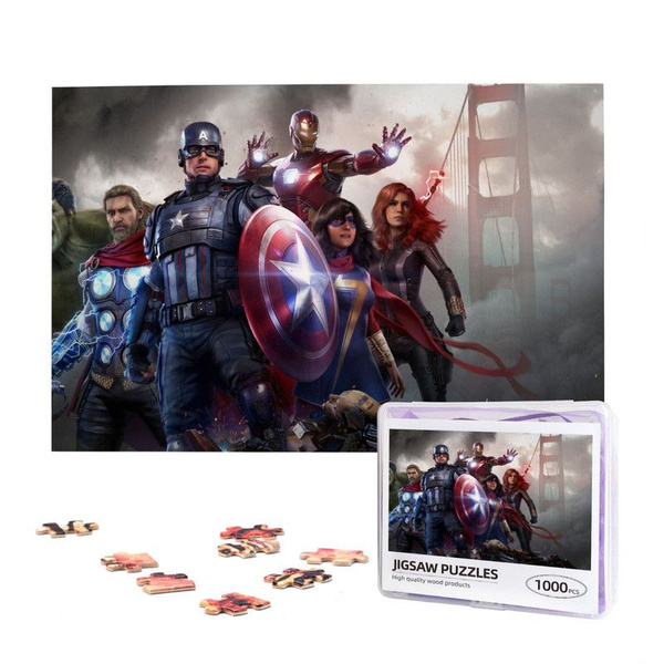 Avengers Деревянный пазл Марвел Деревянные пазлы Мстители Marvel ...