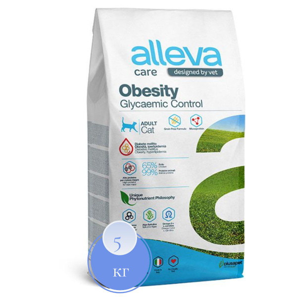 Alleva Care Обесити Контроль потребления глюкозы. Сухой корм для ...