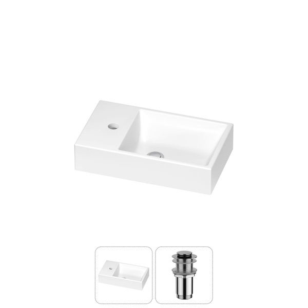 Маленькая раковина в туалет Wellsee WC Area 202011463 в наборе 2 в 1 ...