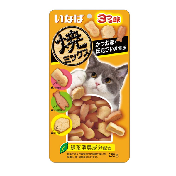 Inaba Yaki Miksu Лакомство для кошек запеченное ассорти со вкусом ...