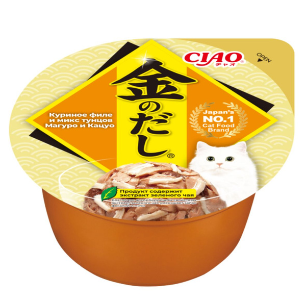 INABA CIAO / ИНАБА ЧАО корм для кошек влажный корм Kinnodashi cup ...