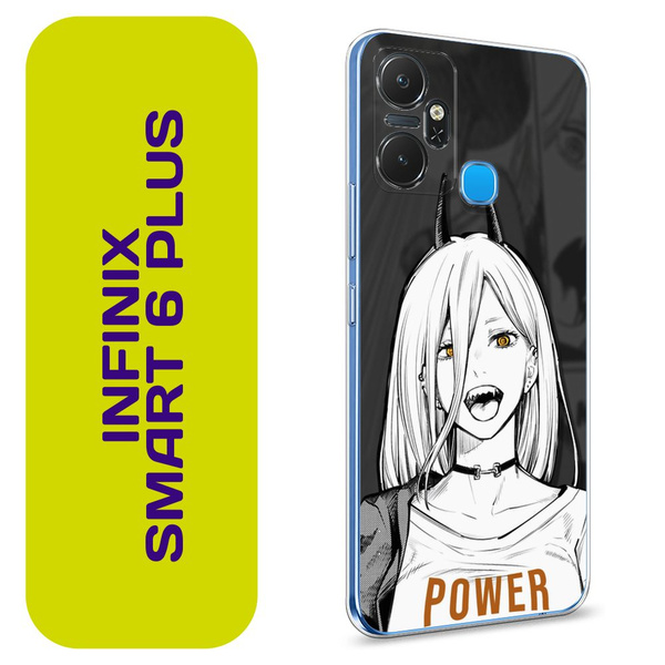 Чехол на Инфиникс Смарт 6 Плюс / Infinix Smart 6 Plus с принтом аниме ...