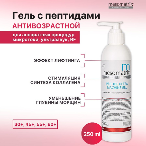 Антивозрастной омолаживающий гель с пептидами для аппаратной ...