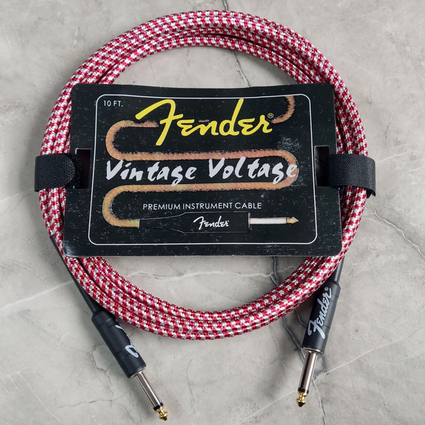 Премиум гитарный кабель красный 3 метра 6.3 jack Fender Vintage Voltage ...
