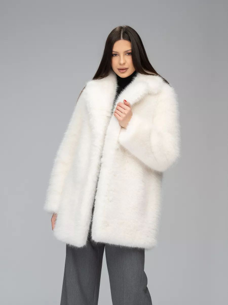 Шуба искусственная Victoria Furs, Зима, размер 46, цвет белый - купить ...