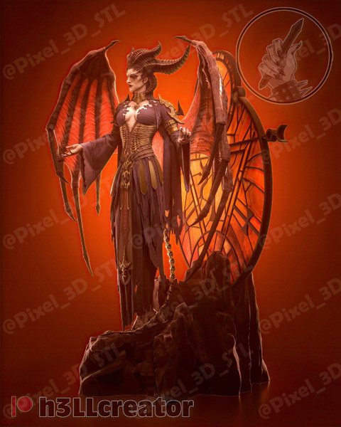 Фигурка коллекционная, Diablo IV, Лилит (Lilith)Королева суккубов ...