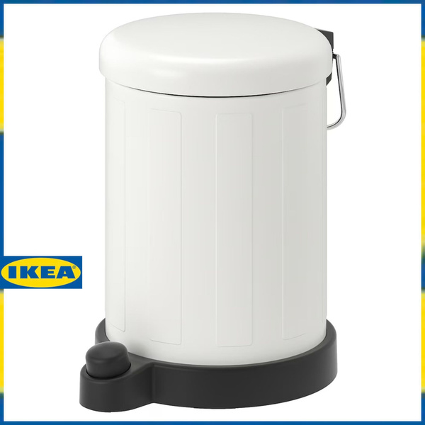 Мусорное ведро IKEA, 1 шт, белый, черный купить c доставкой на OZON по ...