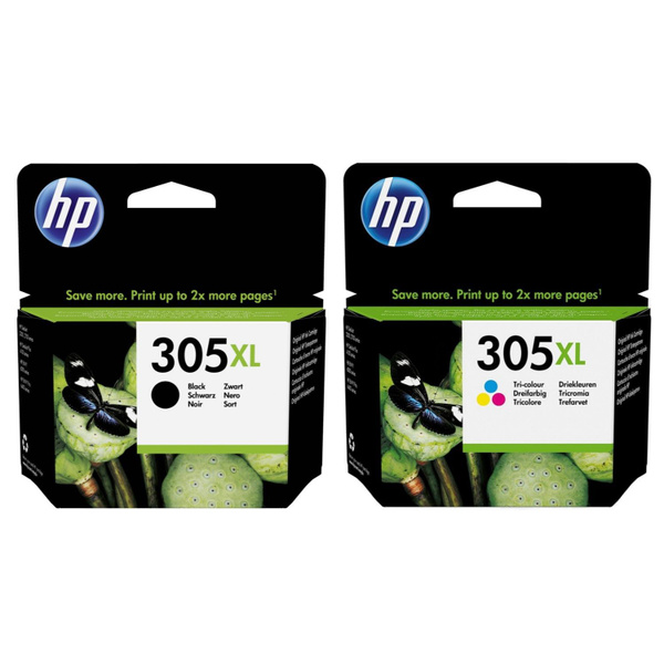 Расходник для печати HP 305XL, Черный (black), Набор CMY, для струйного ...