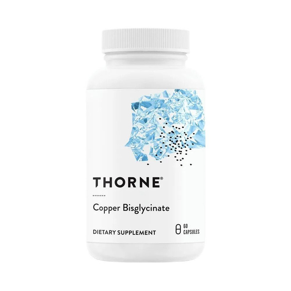 Thorne Research Copper Bisglycinate Бисглицинат Меди 60 капсул купить ...