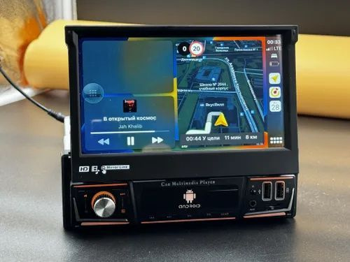 Автомагнитола 1 din Android с выдвижным экраном CarPlay купить на OZON ...