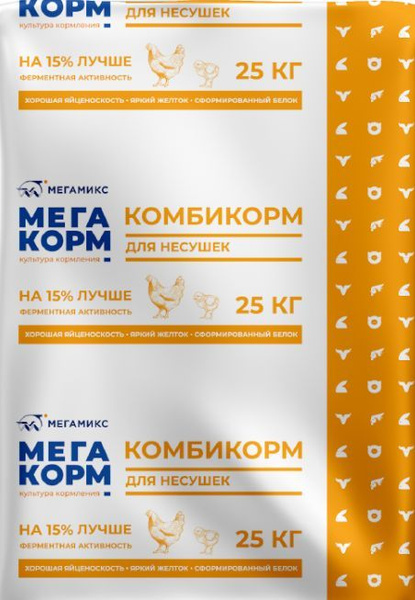 Комбикорм для перепелов, МегаКорм ДК-52, 25кг купить на OZON по низкой ...
