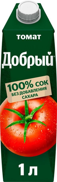 Сок ДОБРЫЙ Томатный тетра-пак, 1L купить на OZON по низкой цене ...