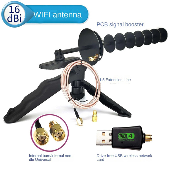 16dBi 2.4GHz WIFI направленная антенна ноутбук настольный компьютер USB ...