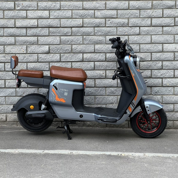 Электроскутер Vetro 1000w серый купить на OZON по низкой цене (1788450369)