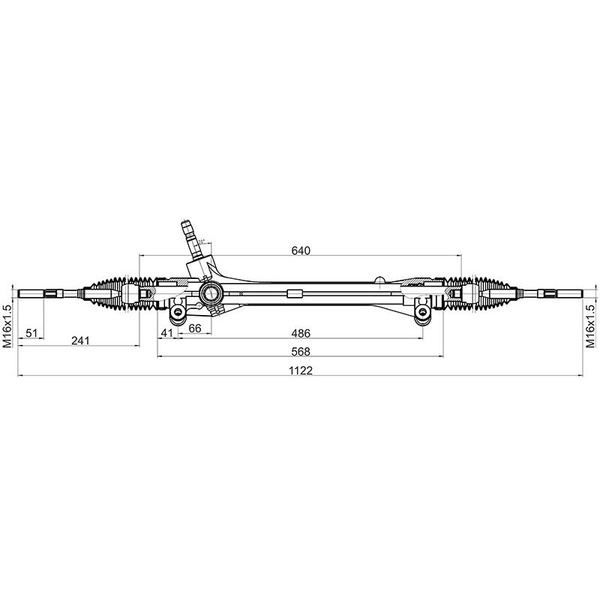 Тяга рулевая TOYOTA HIGHLANDER /KLUGER 07-13/VENZA 08-15/LEXUS RX 270/350 08-15