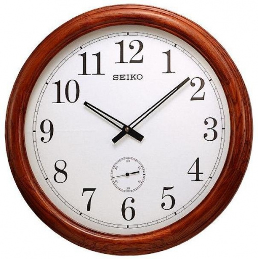 Настенные часы Seiko QXA155B из дерева, 50 см купить c доставкой на ...