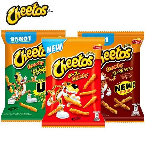 Чипсы Cheetos Crunchy. 3 вкуса. Стейк BBQ, Сырные, Халапеньо и чеддер ...