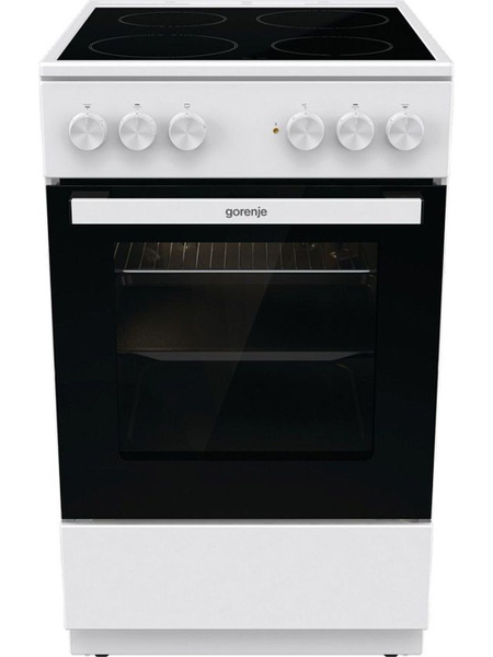 Электрическая плита Gorenje GEC5A12WG-B, стеклокерамика, 4 конфорки ...