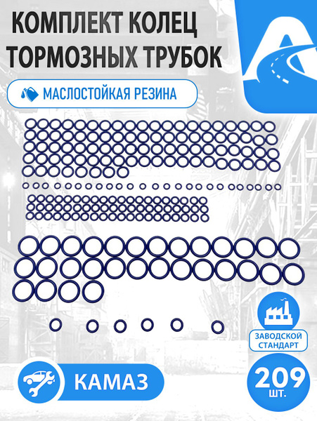 Трубопроводы пневмоторм КАМАЗ (к-т) пластик!!!!