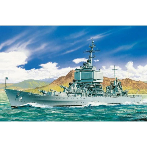 Maquette Dragon 1/700 USS Long Beach CGN-9 - Croiseur Lance-missiles Nucléaire Américain