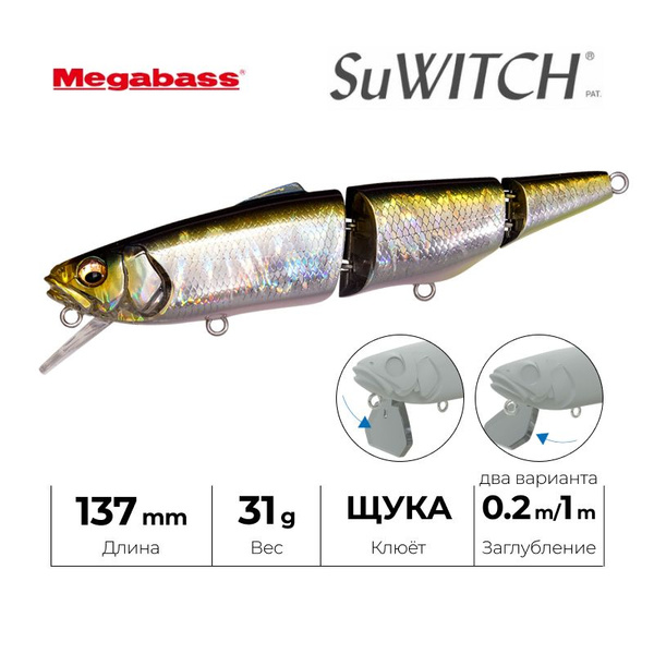 Megabass / SuWITCH 137mm 1-1/8oz #GG TENNESSEE SHAD Megabass / SuWITCH 137mm 1-1/8oz #GG TENNESSEE SHAD